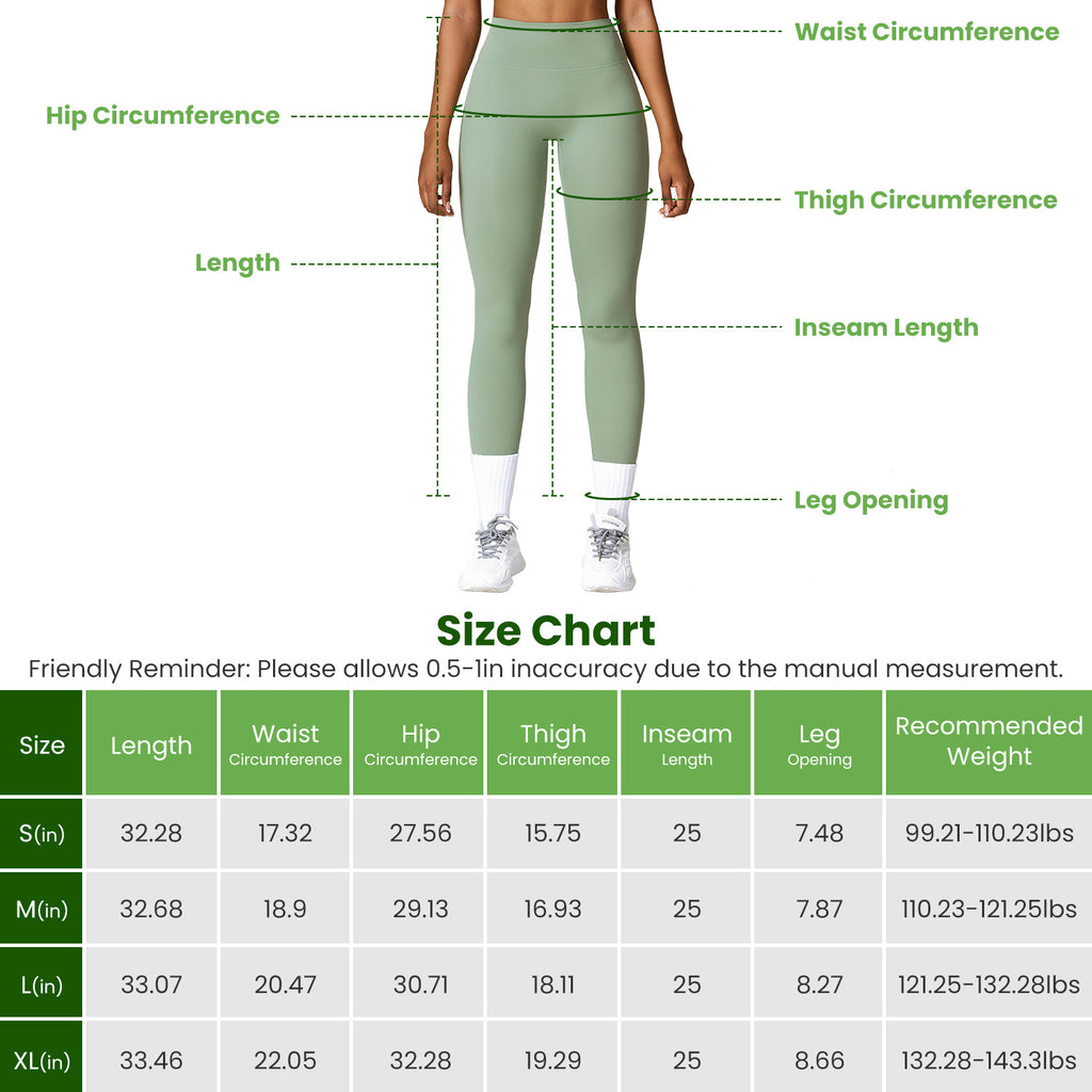 4 Sizes-5 Colors Option -- 1Pc Women's High Waist Workout Leggings Tummy Control Compression Yoga Tight Pants Gym Pants Athletic Running Leggings With 25In Inseam No Front Seam