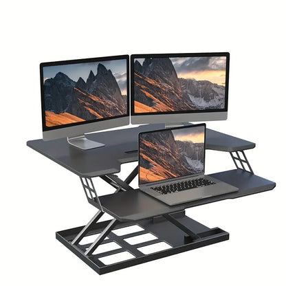 Foldable Standing Automatic Lifting Computer Table Desk-1