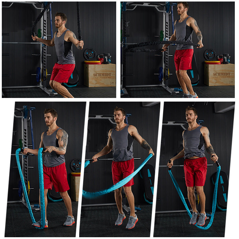 Three strands of thick skipping rope