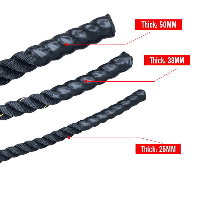 Three strands of thick skipping rope