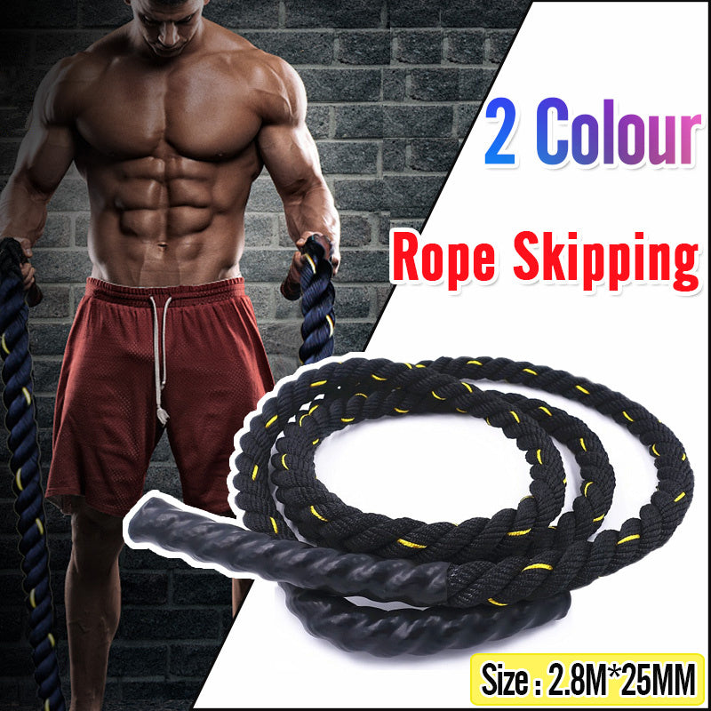 Three strands of thick skipping rope