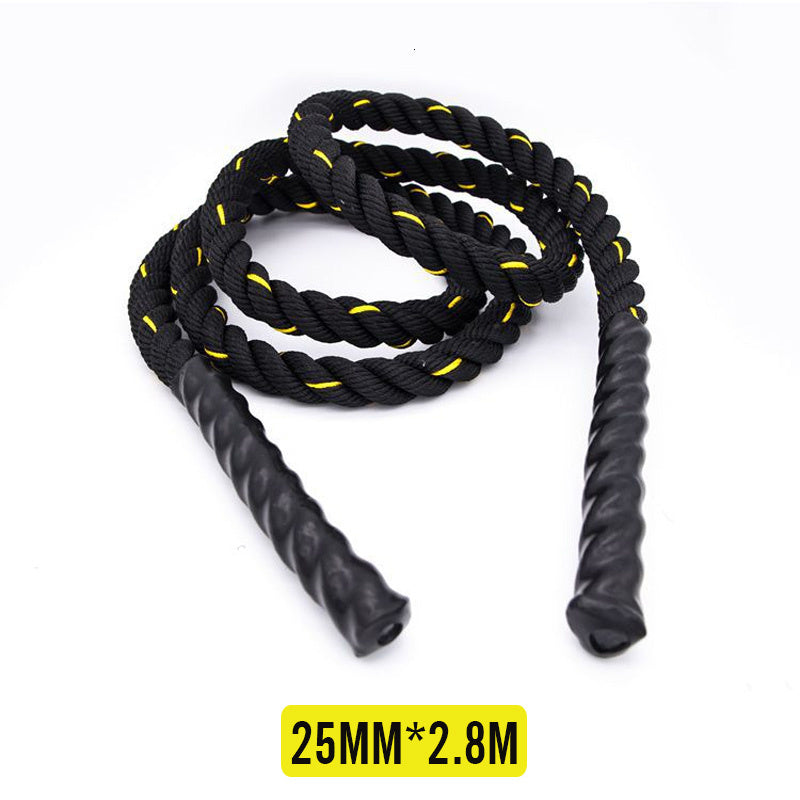 Three strands of thick skipping rope