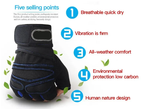 Unisex Gym Gloves with Wrist Support-1